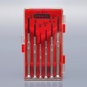 [STANLEY] 스탠리 정밀 드라이버 세트 (6pcs) / 다양한 구성, 편리한 스위블헤드, / STHT66039-8